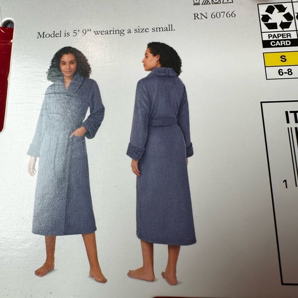 Midnight by Carole Hochman Plush Wrap Robe - Soft purple - Picture 4 of 4